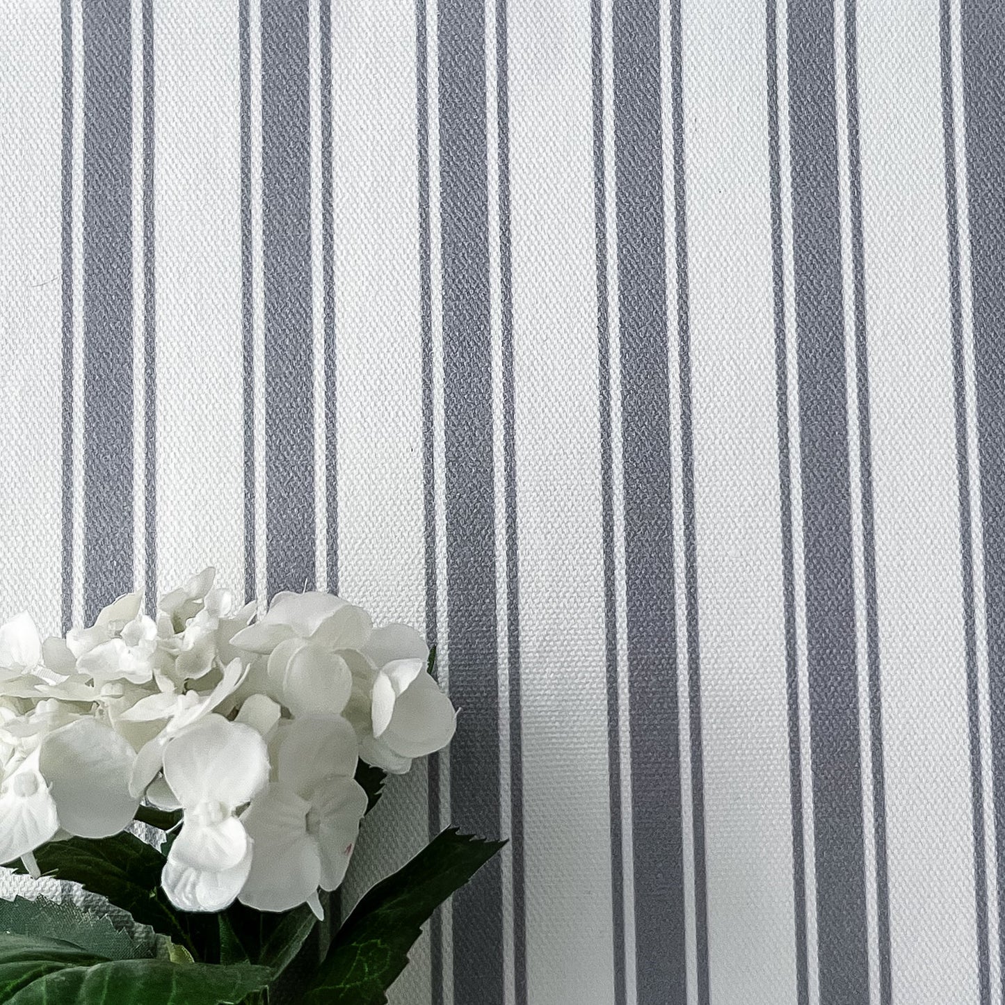 Regatta Stripe Fabric - Koala - Hydrangea Lane Home