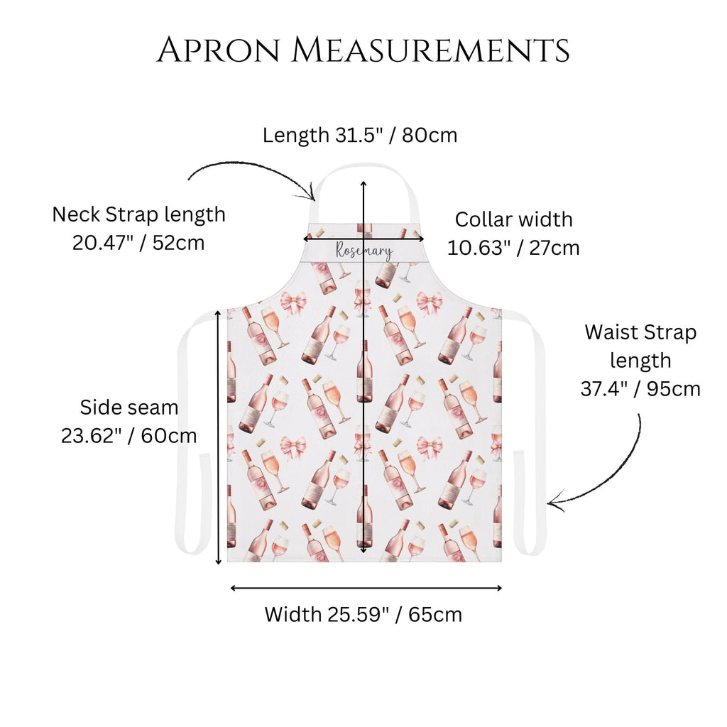 Rosé Lover Apron with Personalisation - Hydrangea Lane Home