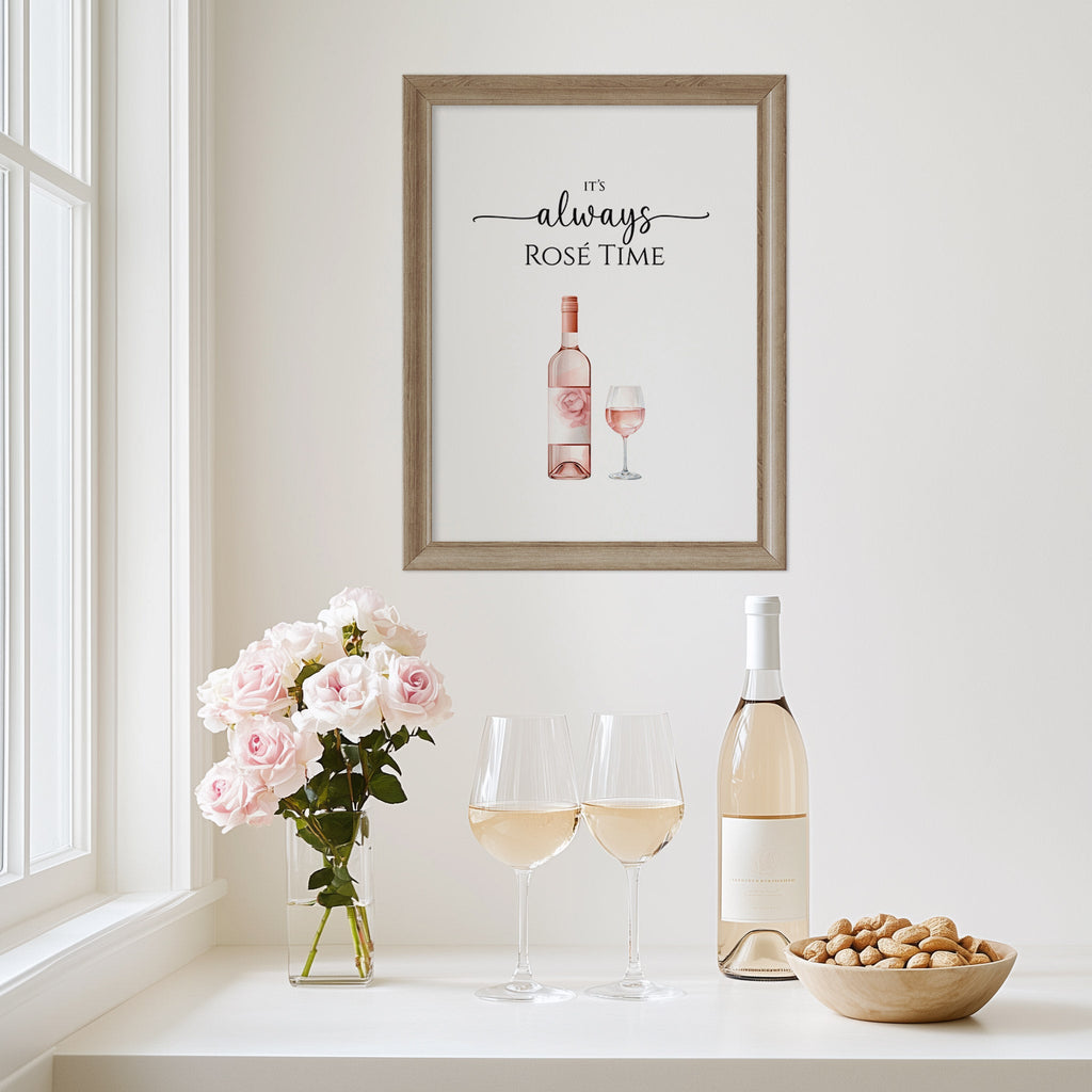 Rosé Time Art Print - Hydrangea Lane Home