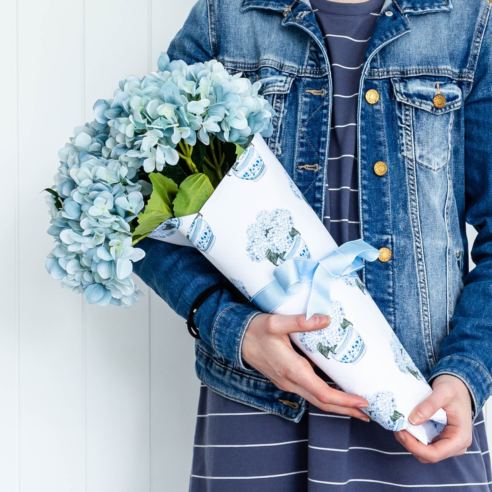 Saddle Stitch Grosgrain Ribbon - Baby Blue - Hydrangea Lane Home