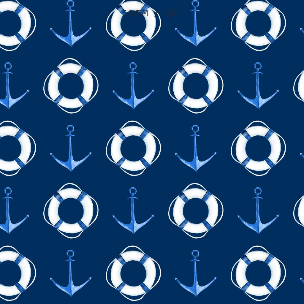 Sail Away Fabric - Navy - Hydrangea Lane Home