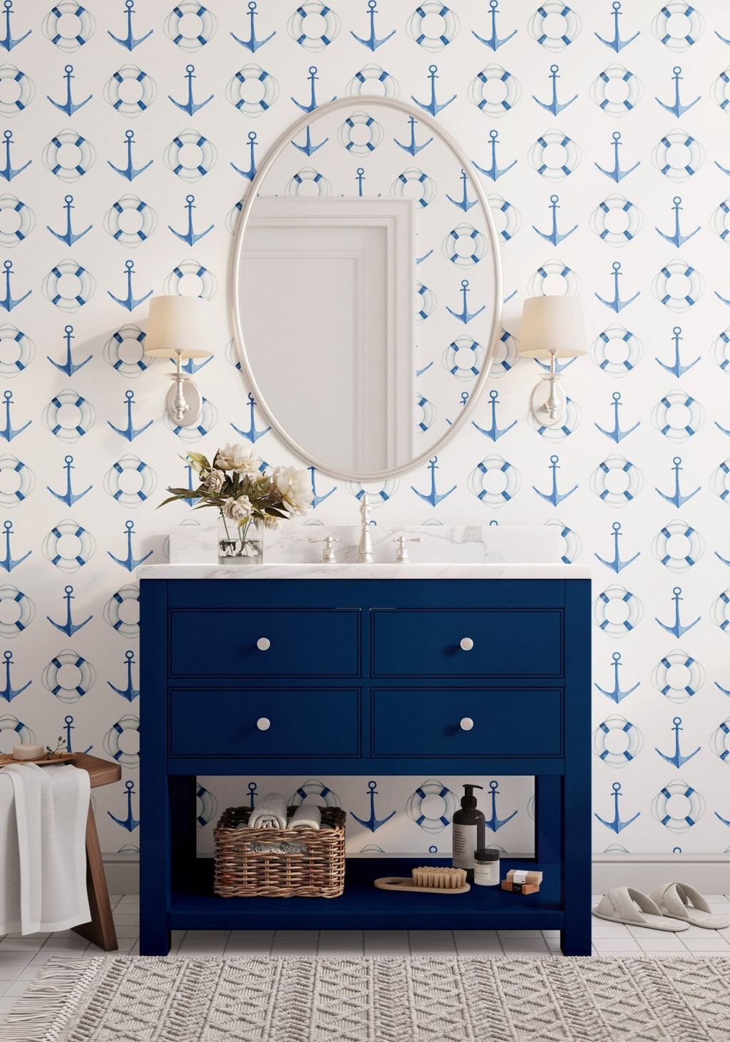 Sail Away Nautical Wallpaper - Hydrangea Lane Home