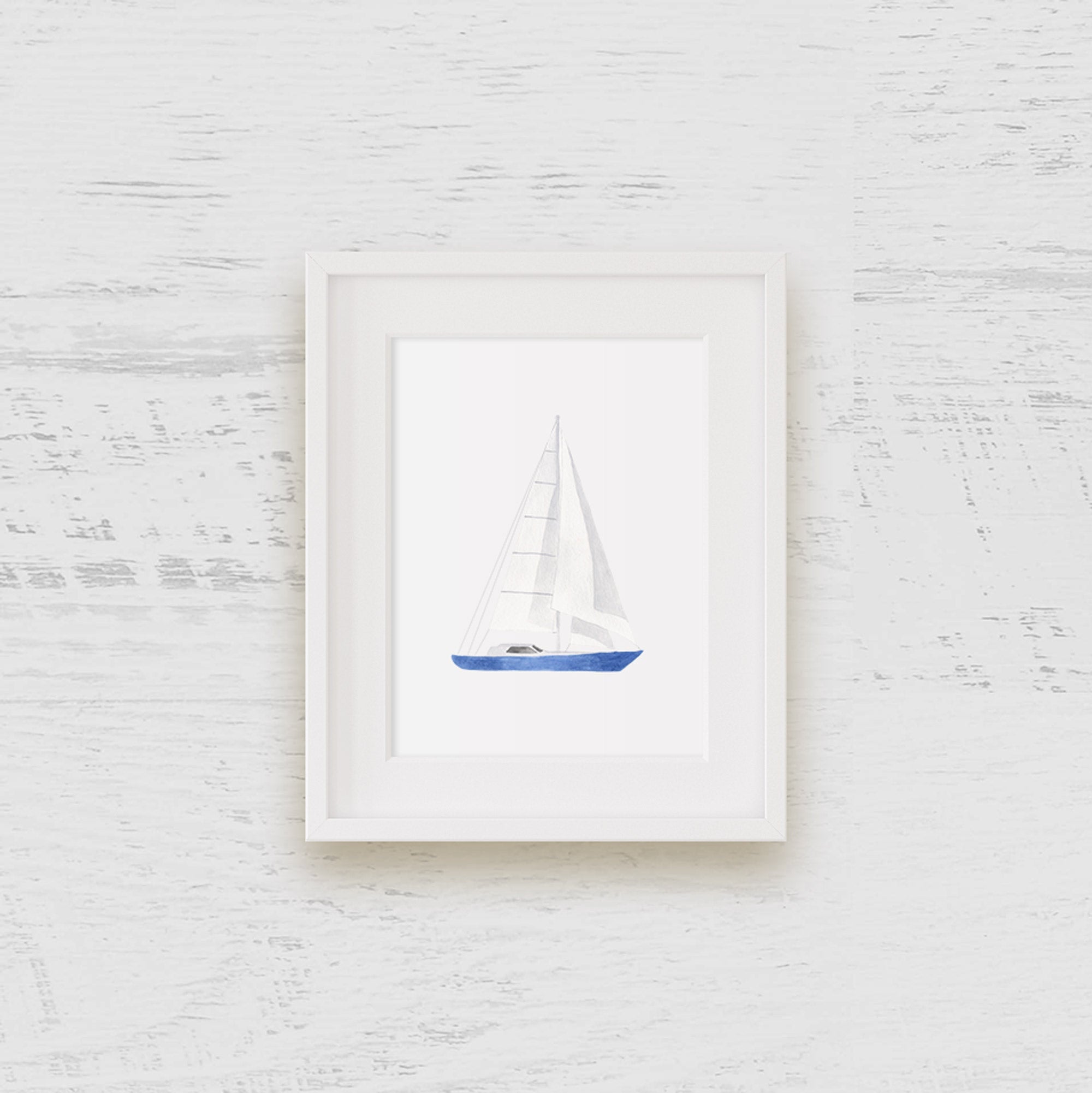 Sail Boat Art Print - Hydrangea Lane Home