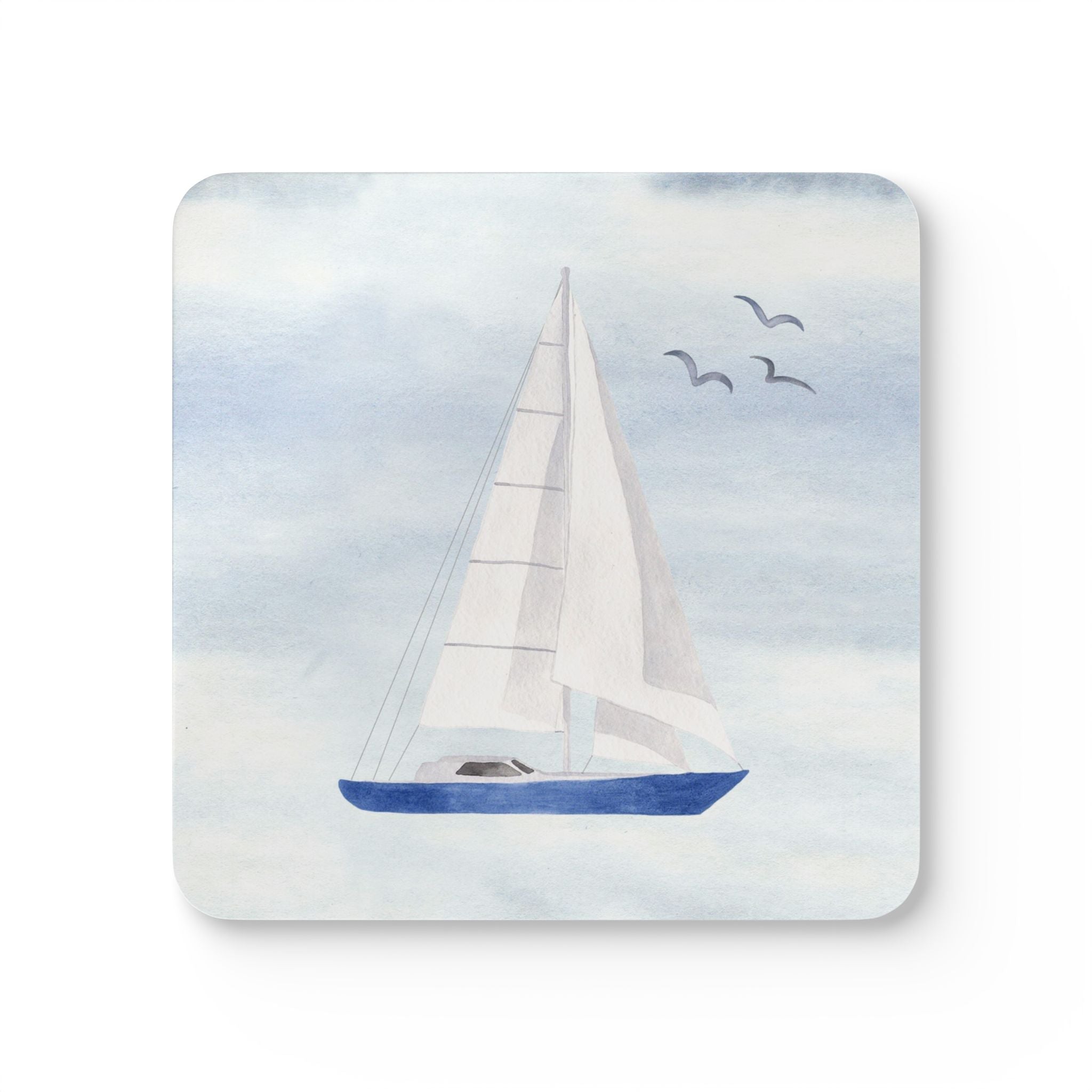Sail Boat Set of 4 Drink Coasters - Hydrangea Lane Home