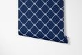 Sailing Ropes Navy Nautical Wallpaper - Hydrangea Lane Home