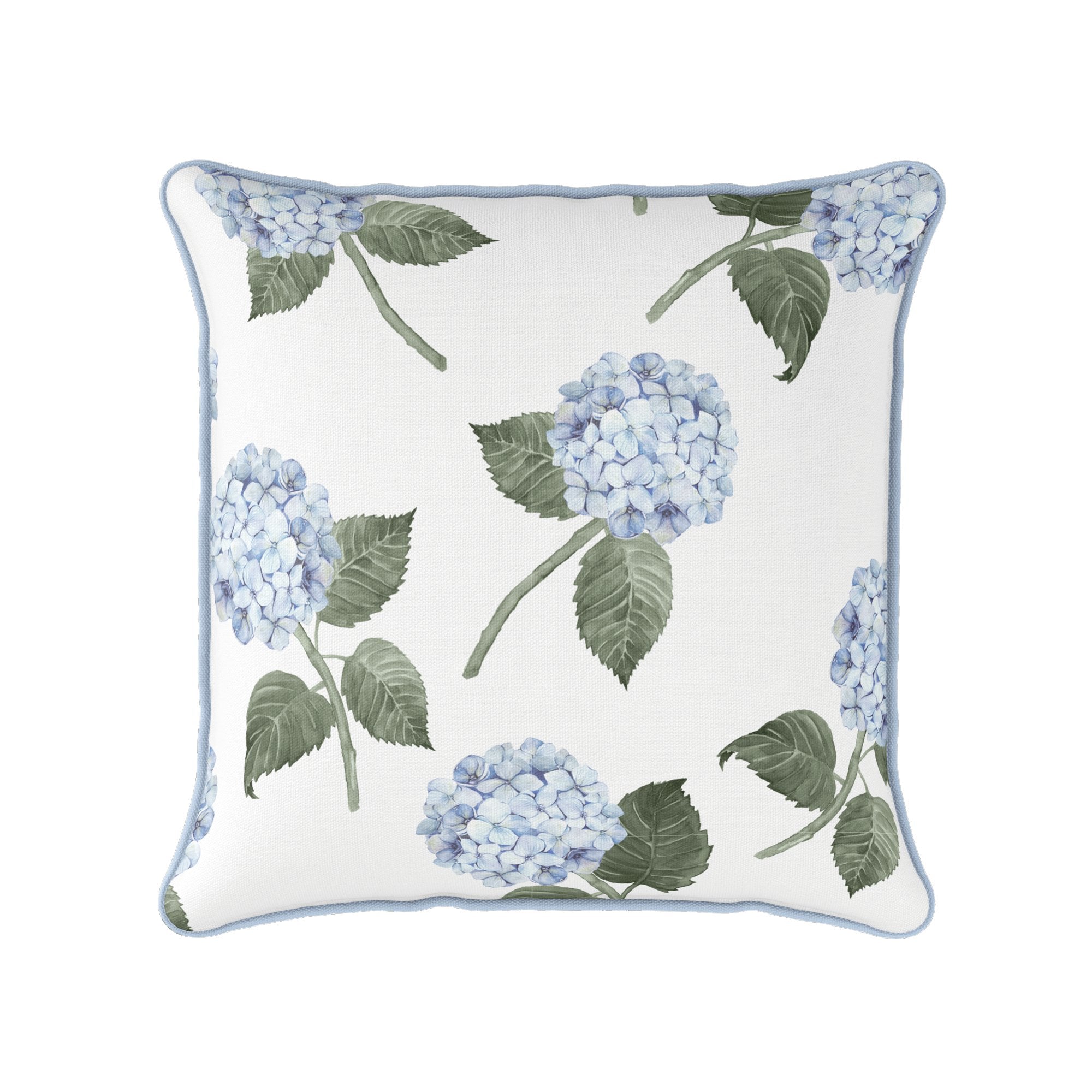 Sample - Hydrangea Bloom Blue Cushion - Hydrangea Lane Home