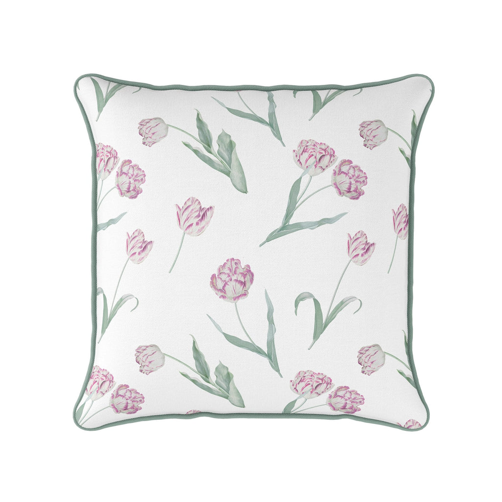 Sample - Tulips Cushion - Raspberry - Hydrangea Lane Home
