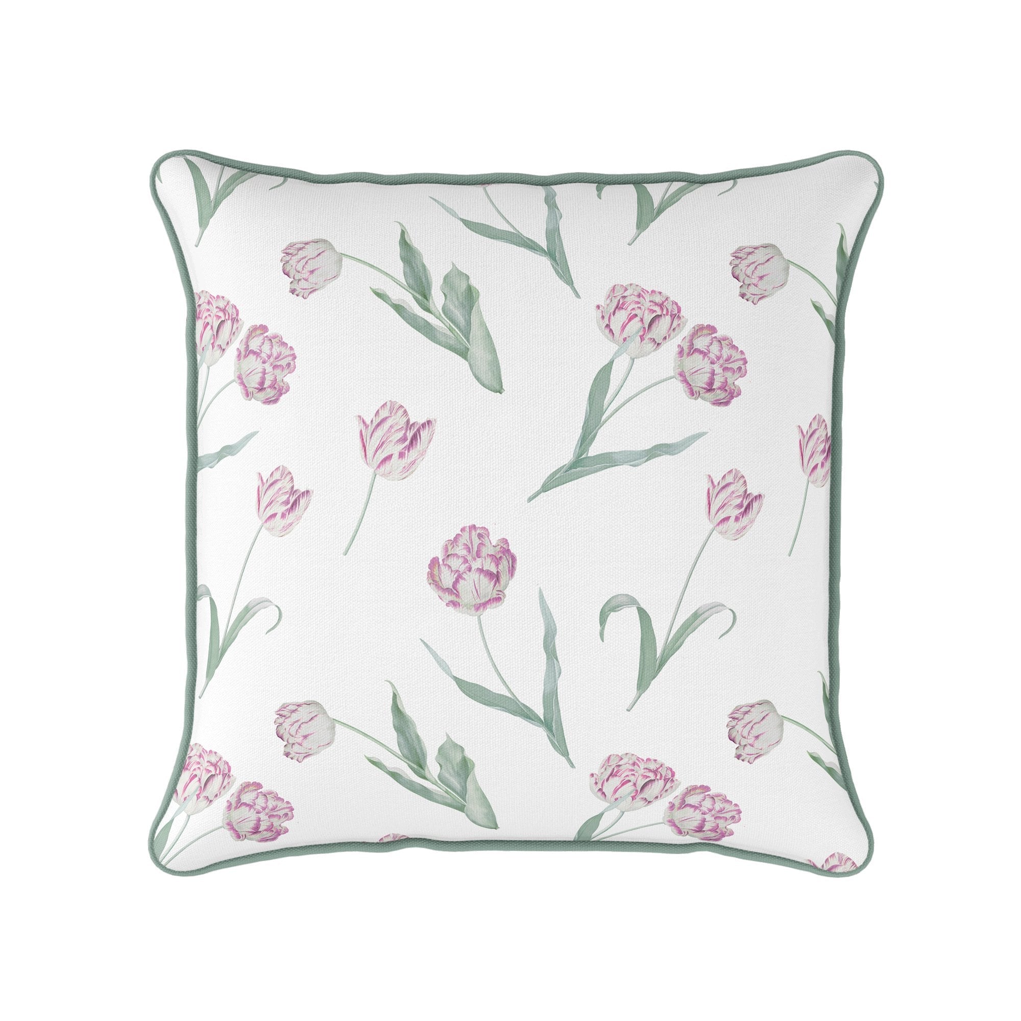 Sample - Tulips Cushion - Raspberry - Hydrangea Lane Home