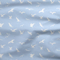 Seagull Silhouette Fabric - Serenity Blue - Hydrangea Lane Home