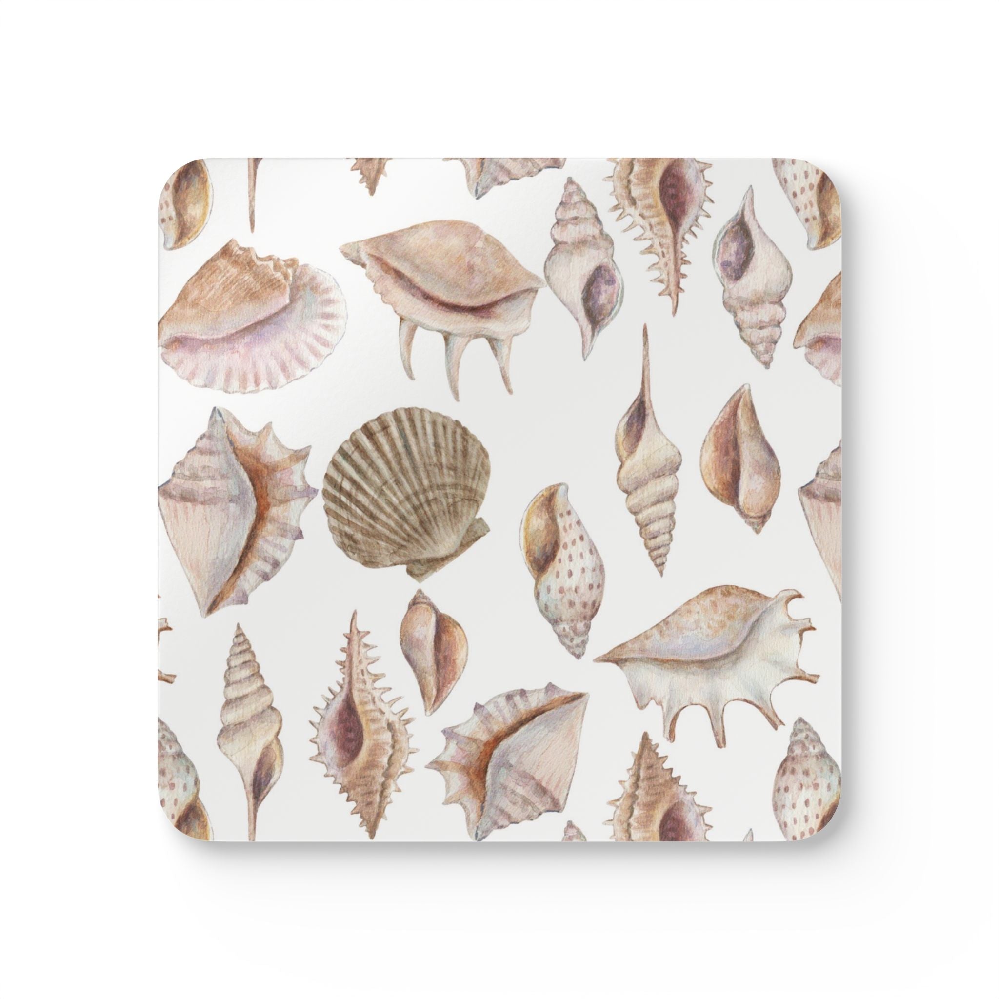Seashells Set of 4 Drink Coasters - Hydrangea Lane Home