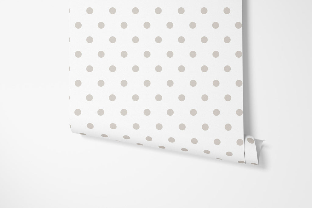 Spotty Day Wallpaper - Linen - Hydrangea Lane Home