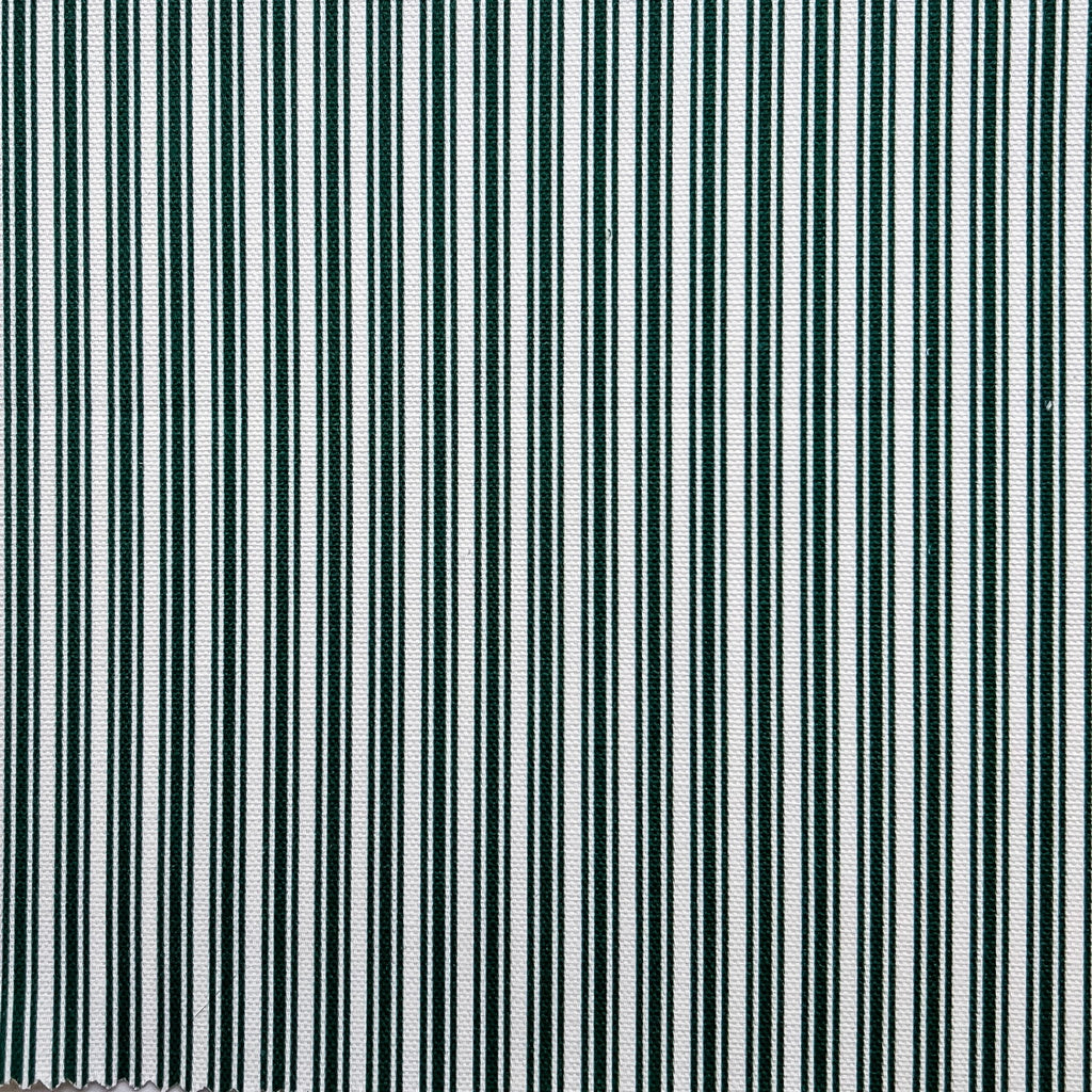 Ticking Stripe Fabric - Leaf - Hydrangea Lane Home