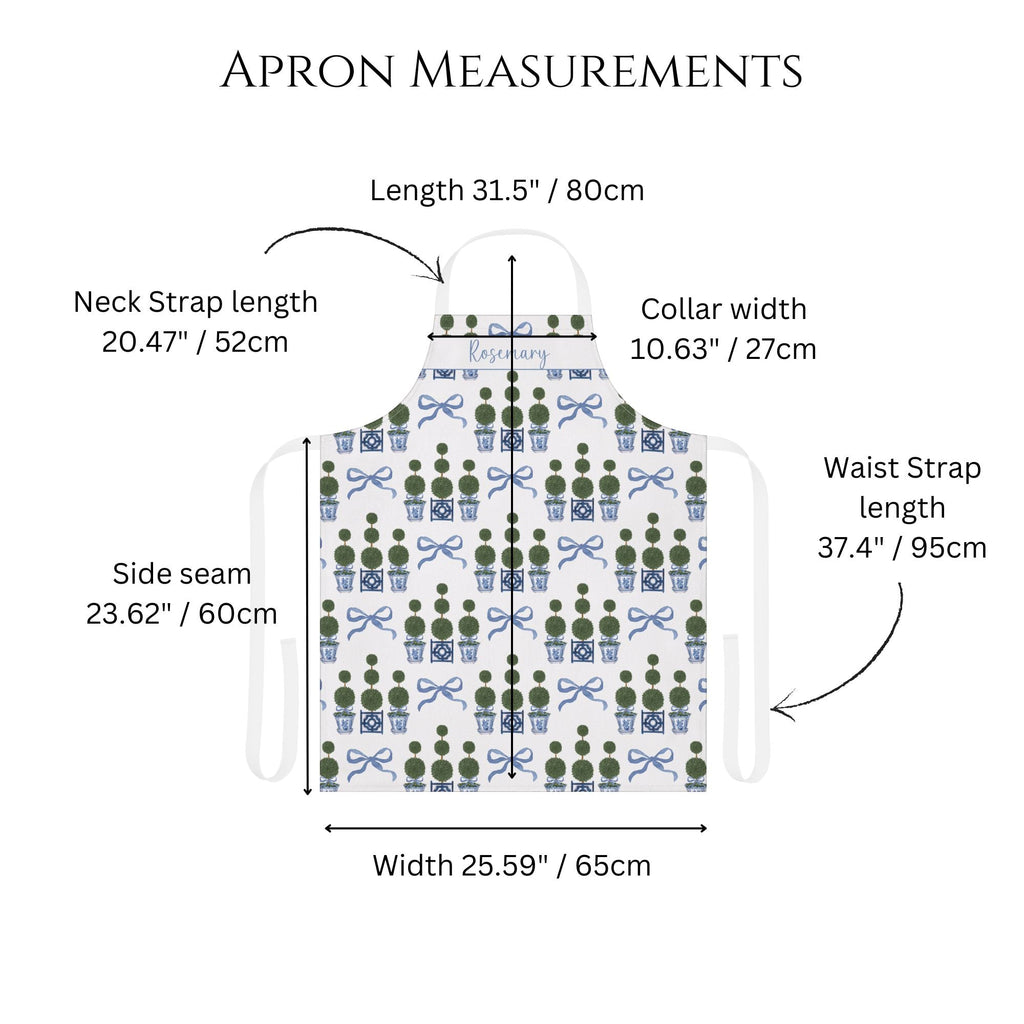 Topiary Tree Apron with Personalisation - Hydrangea Lane Home