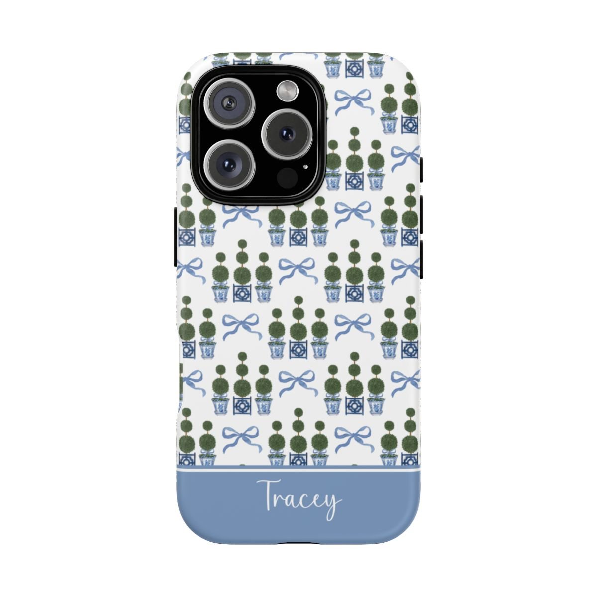 Topiary Tree Bow Tough iPhone Case - Hydrangea Lane Home