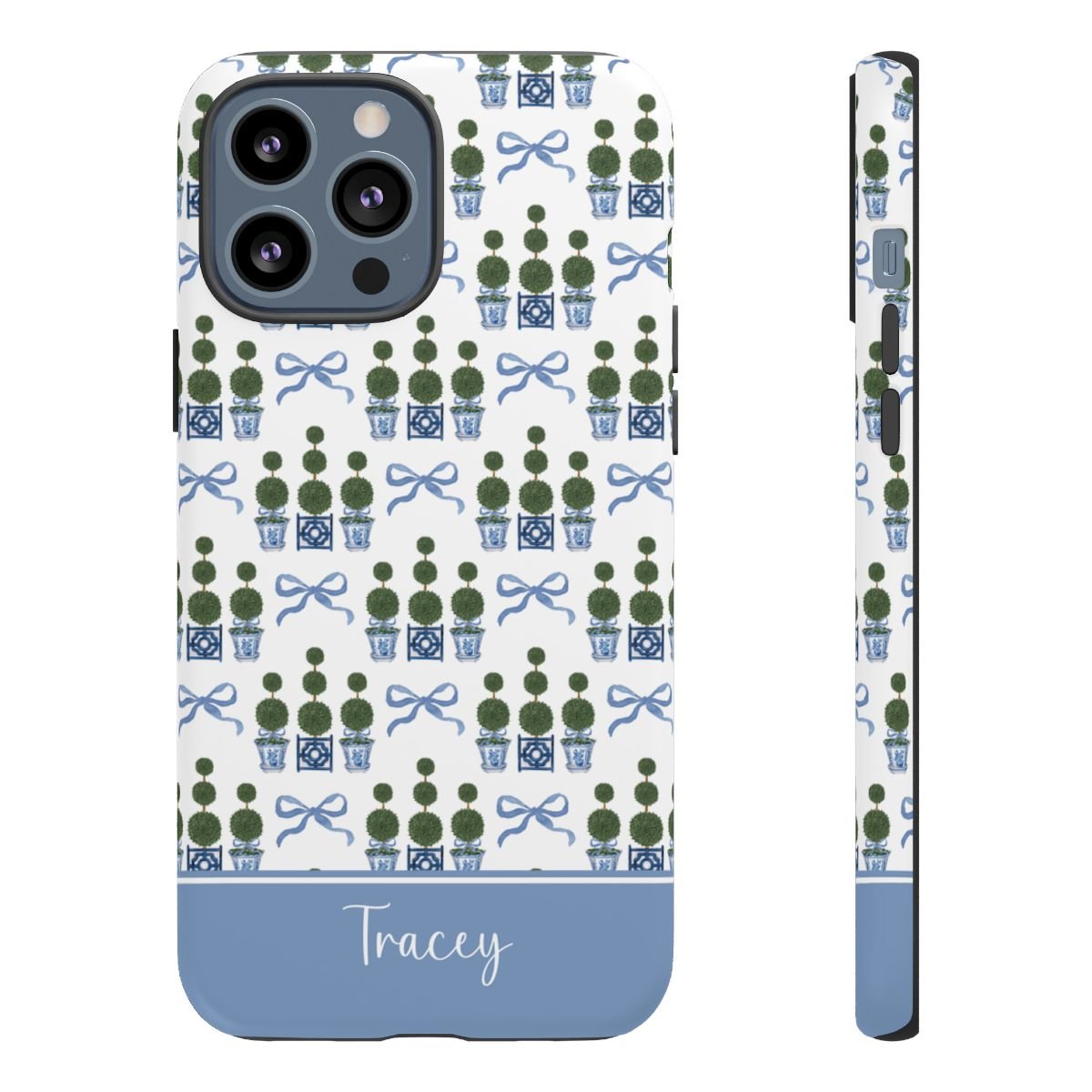 Topiary Tree Bow Tough iPhone Case - Hydrangea Lane Home