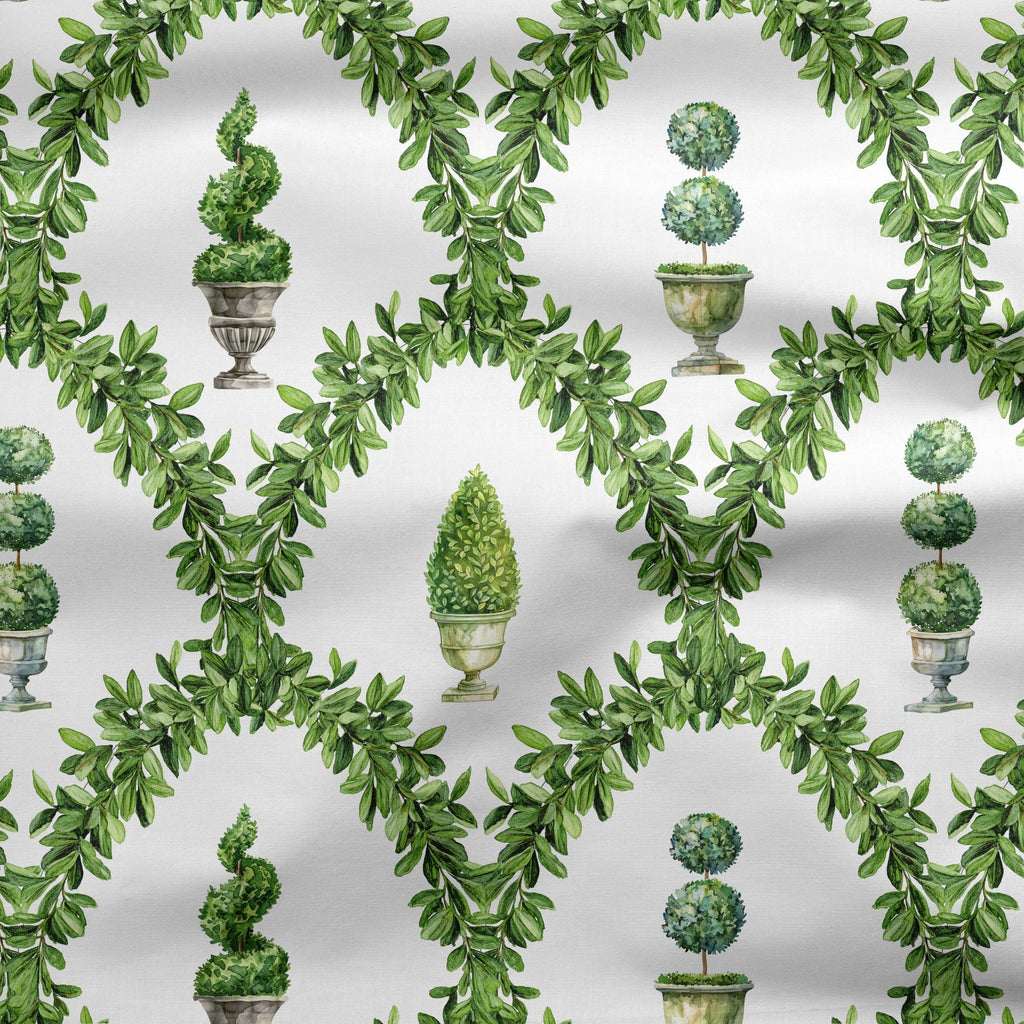 Topiary Tree Trellis Fabric - Hydrangea Lane Home
