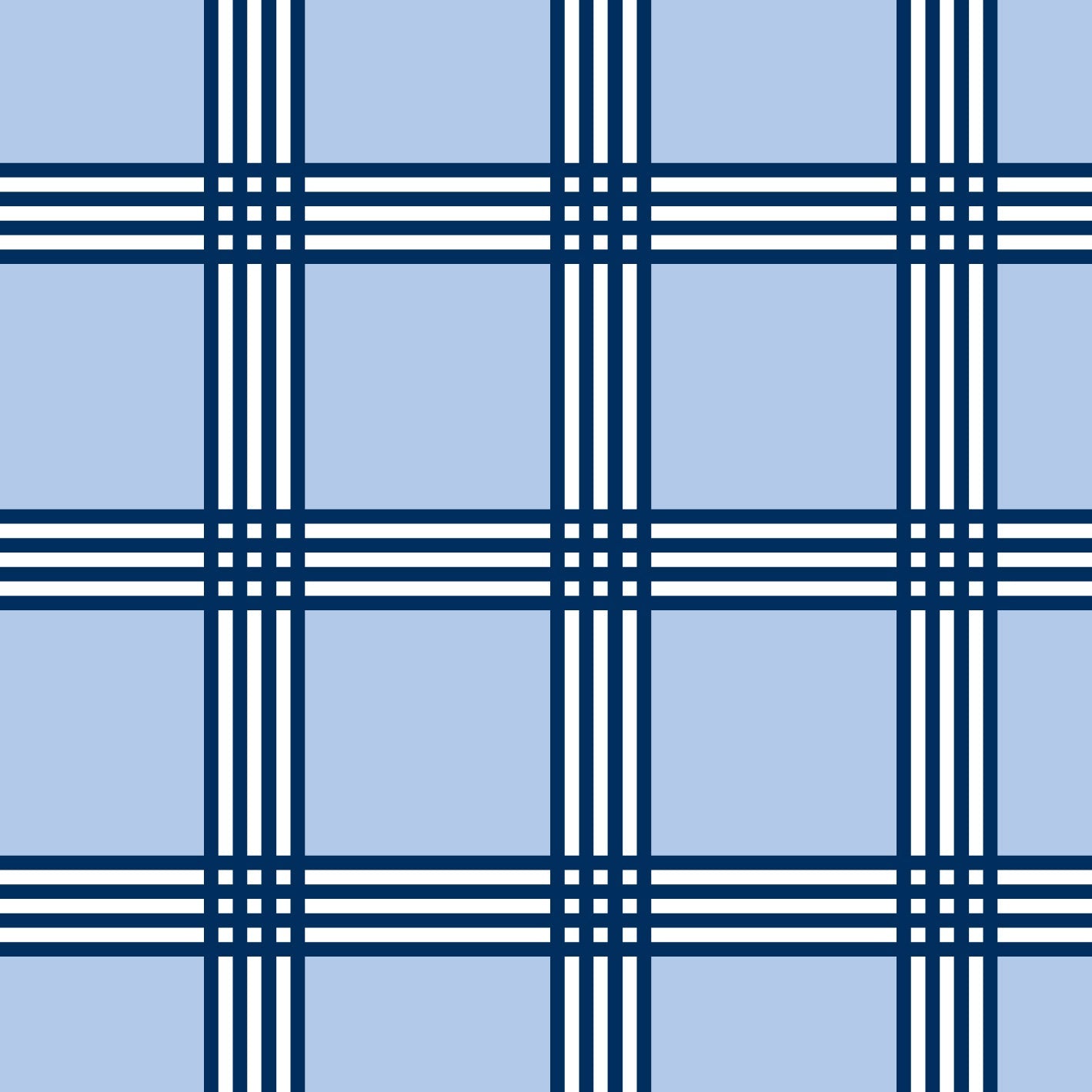 Trafalgar Check Blue Fabric - Hydrangea Lane Home