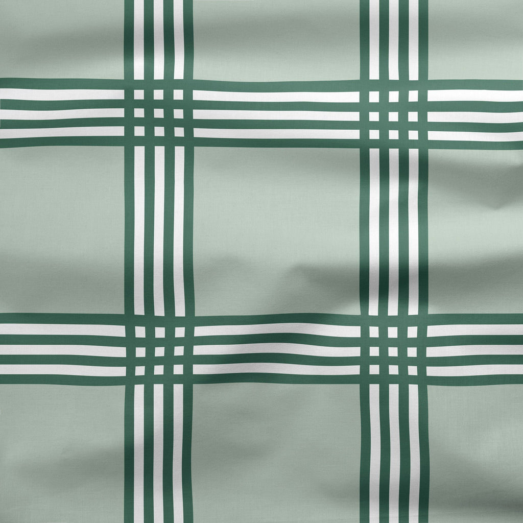 Trafalgar Check Green Fabric - Hydrangea Lane Home