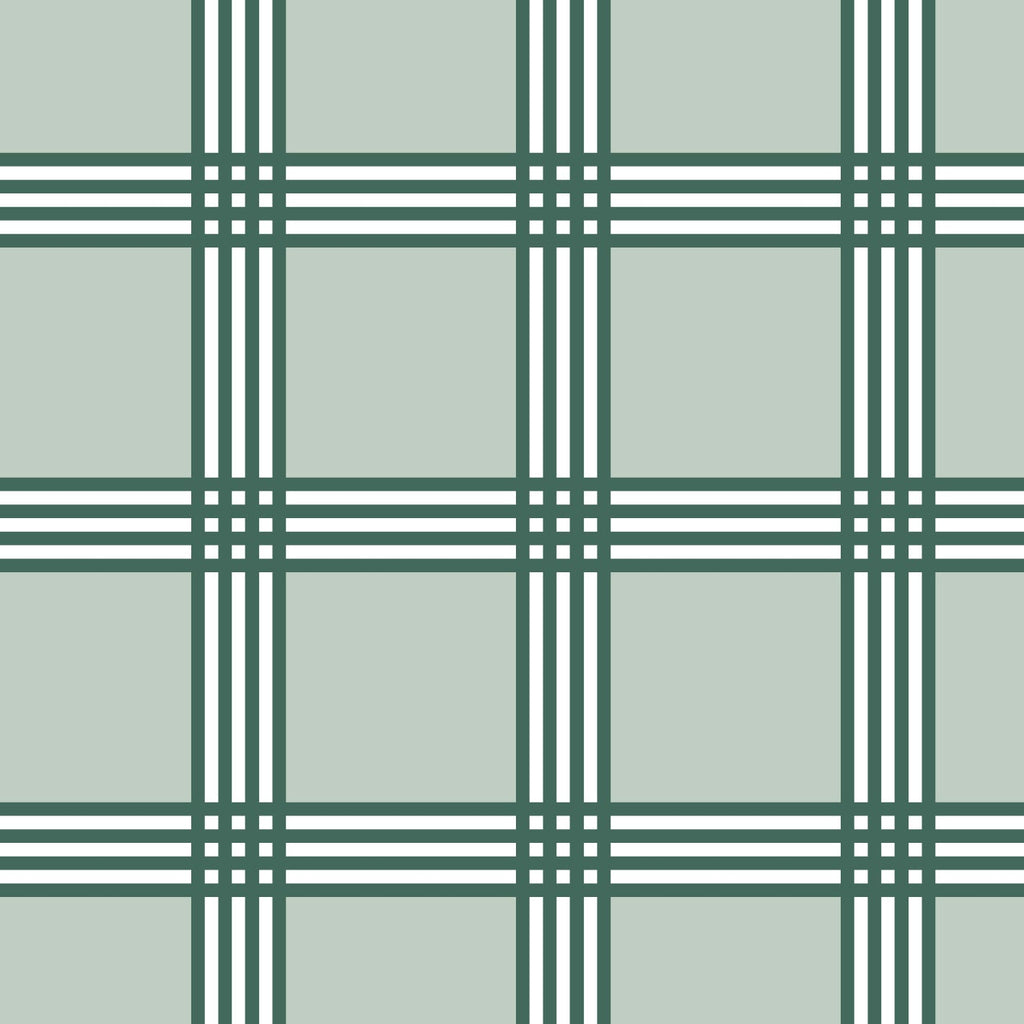 Trafalgar Check Green Fabric - Hydrangea Lane Home