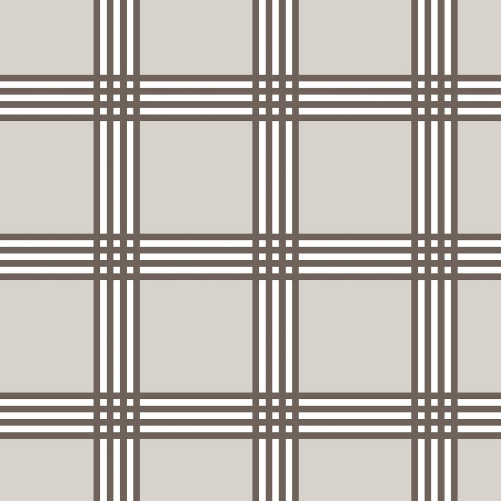 Trafalgar Check Neutral Fabric - Hydrangea Lane Home