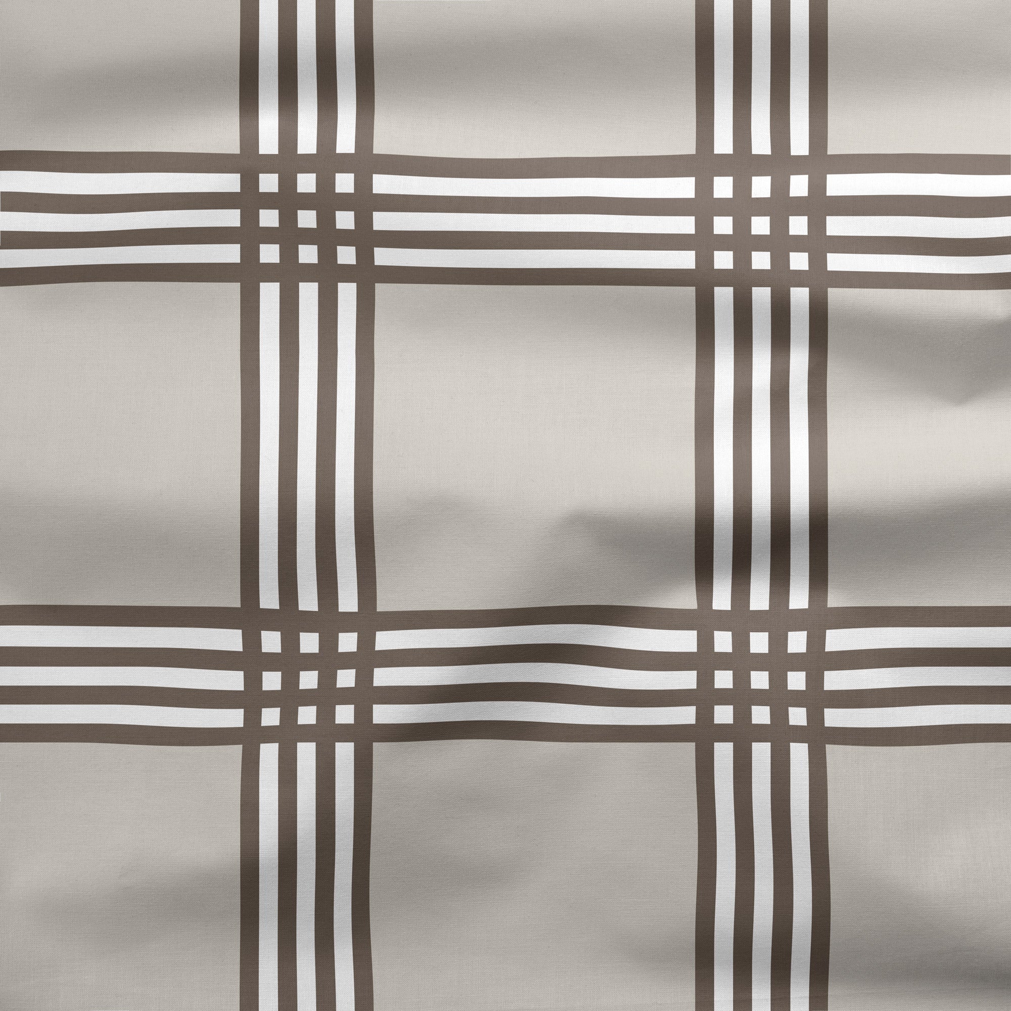 Trafalgar Check Neutral Fabric - Hydrangea Lane Home