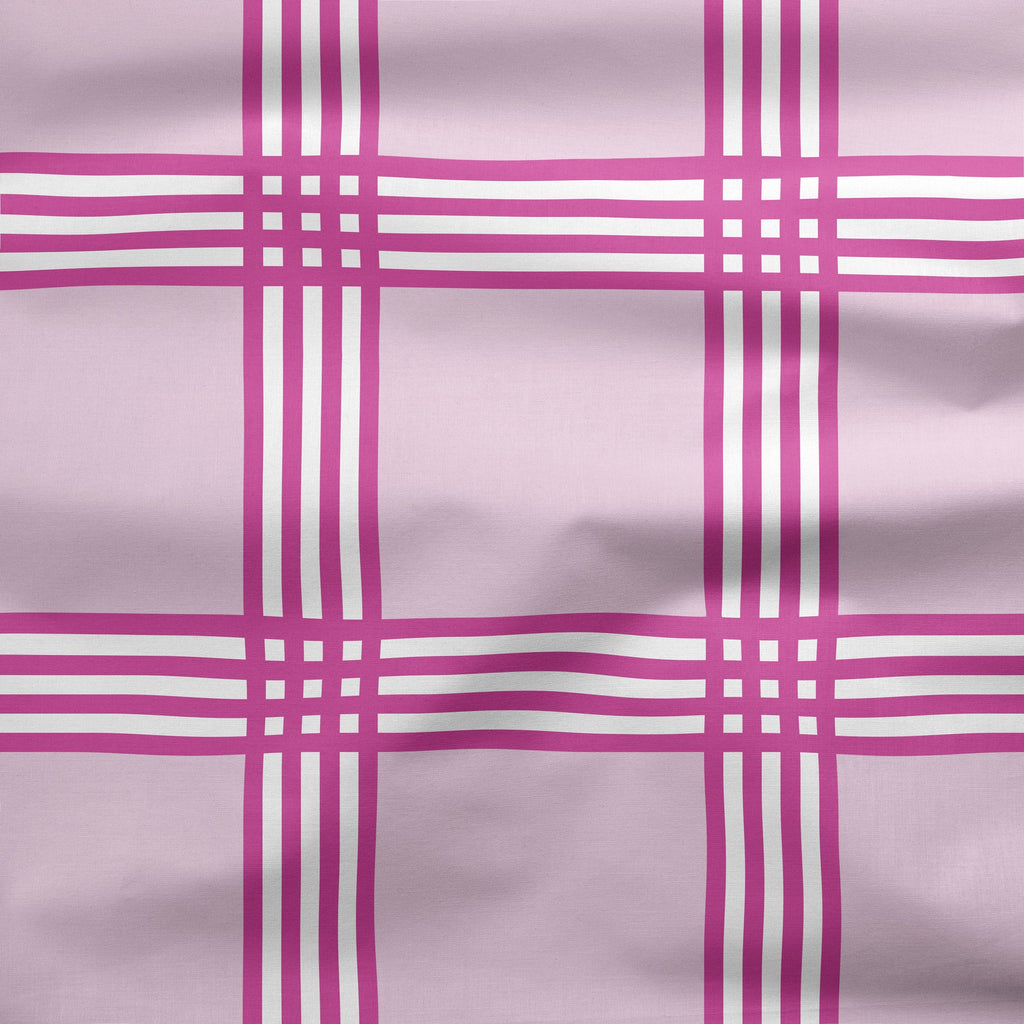 Trafalgar Check Pink Fabric - Hydrangea Lane Home