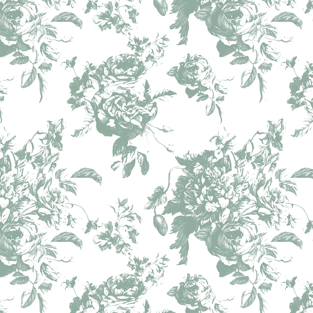 Villandry French Rose Toile - Eucalyptus - Hydrangea Lane Home