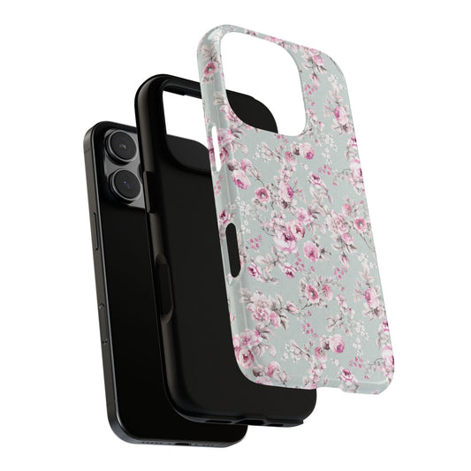 Vintage Roses Pink Tough iPhone Case - Hydrangea Lane Home