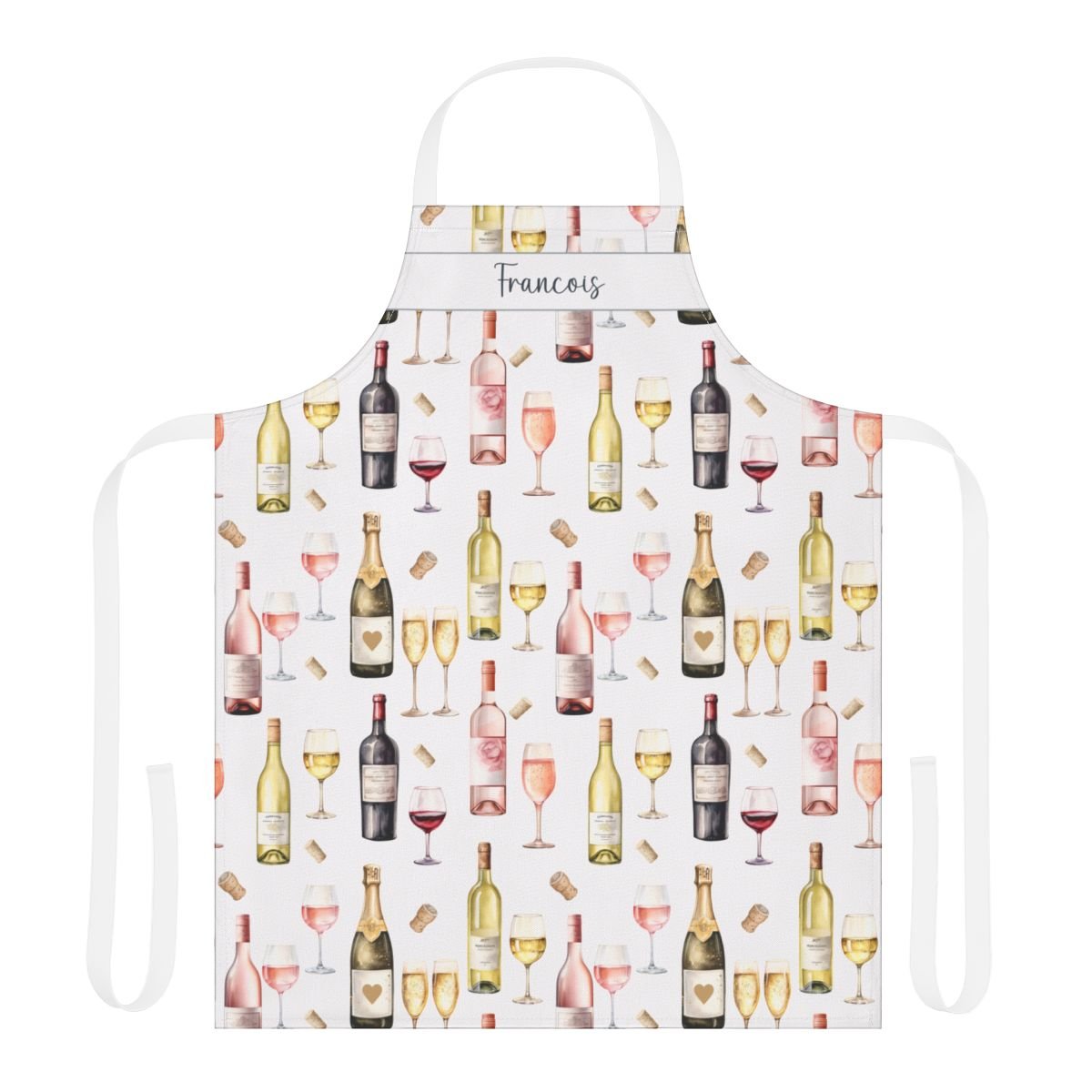 Wine Lover Apron with Personalisation - Hydrangea Lane Home