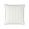 Breton Stripe Cushion Elderflower green