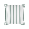 Breton Stripe Cushion Leaf green