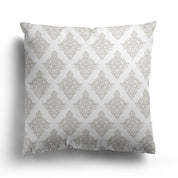 damask linen square cushion