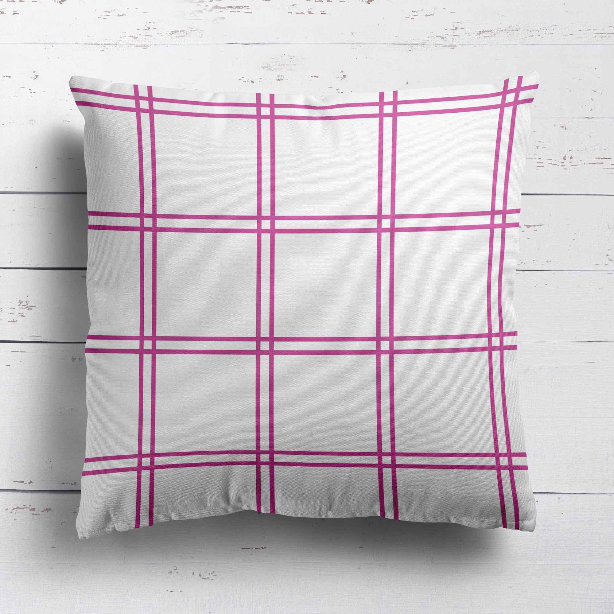Double Window Pane check cushion Country style
