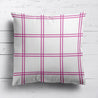 Double Window Pane check cushion Country style
