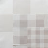 gingham check cotton linen fabric neutral beige