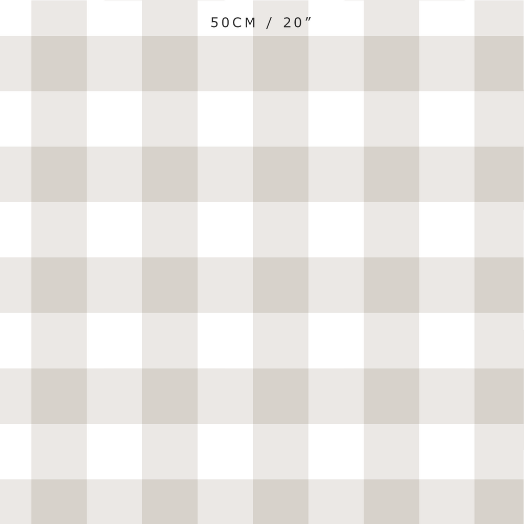 gingham check cotton linen fabric neutral beige