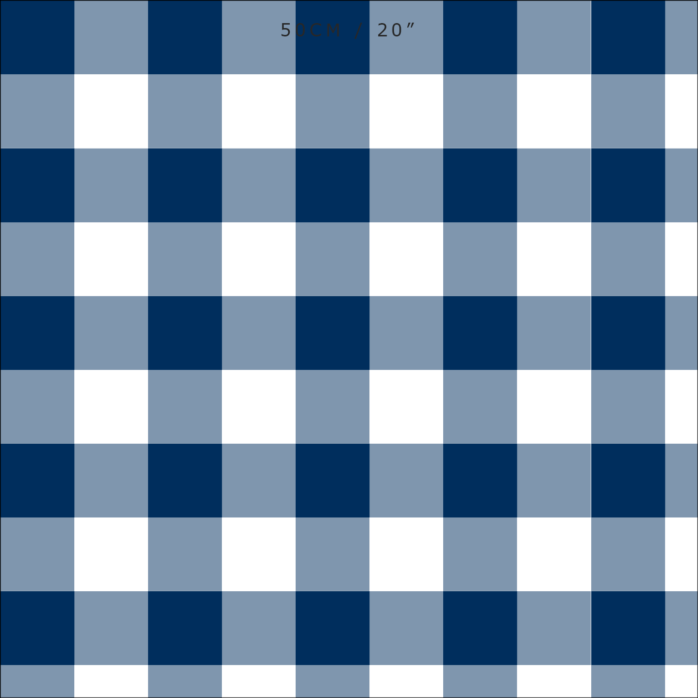 gingham check cotton linen fabric navy blue