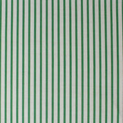 Petite stripe cotton linen fabric emerald green