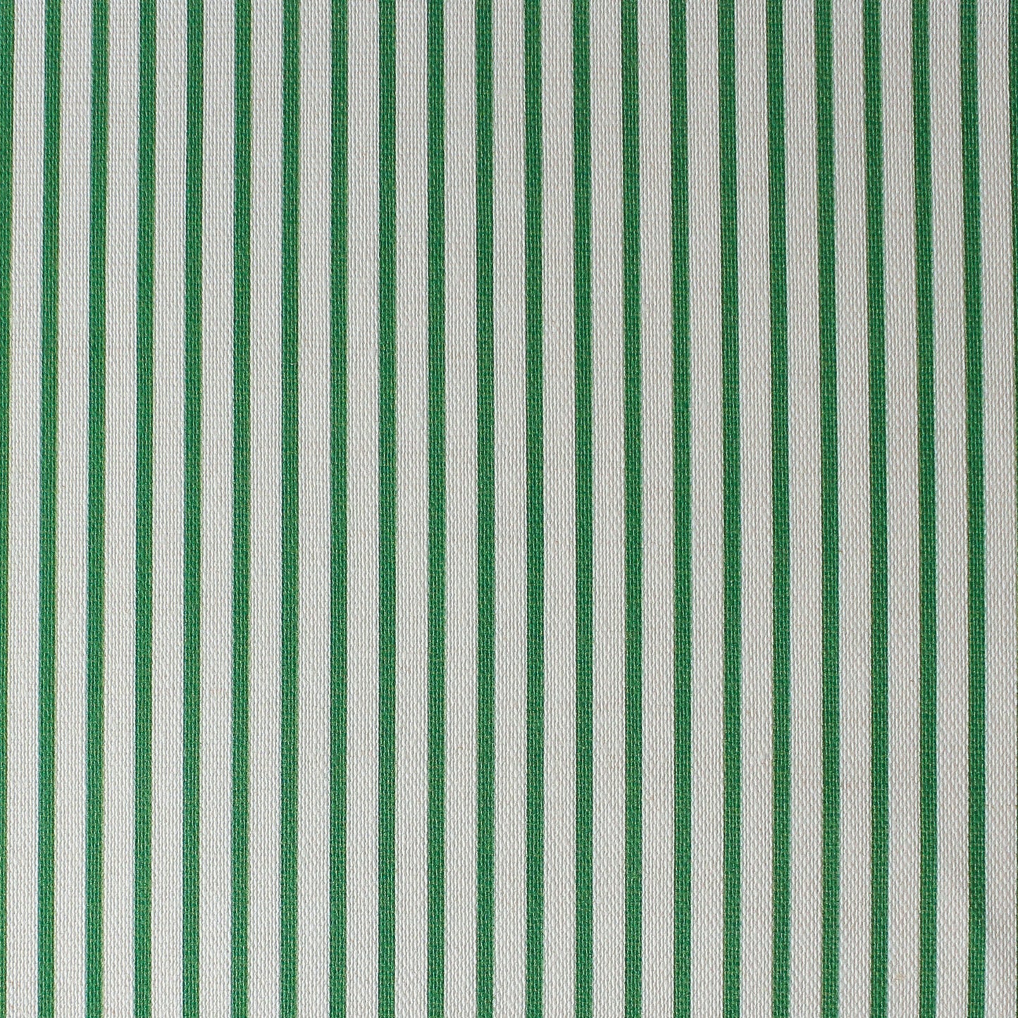 Petite stripe cotton linen fabric emerald green