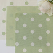 Spotty Day Reverse Fabric - Elderflower