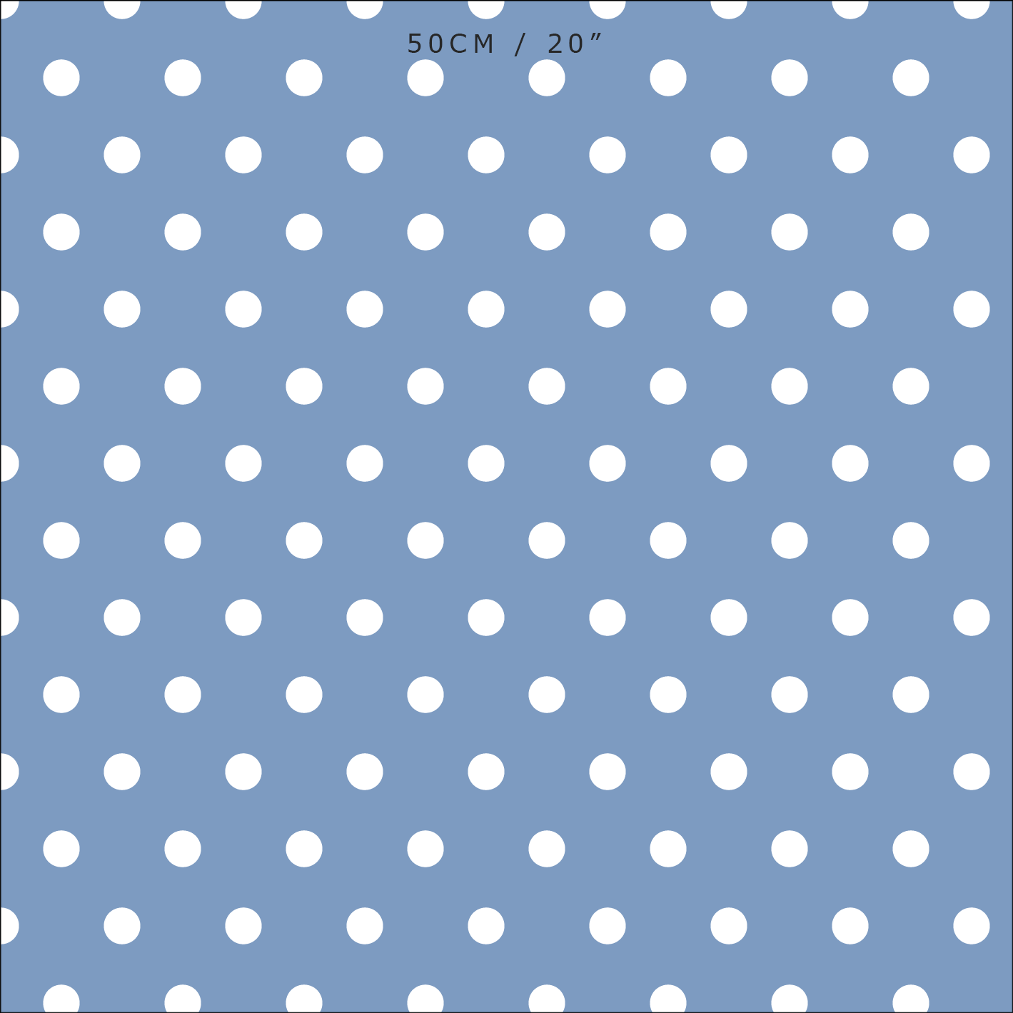 Spot Dot cotton linen fabric in Breeze blue