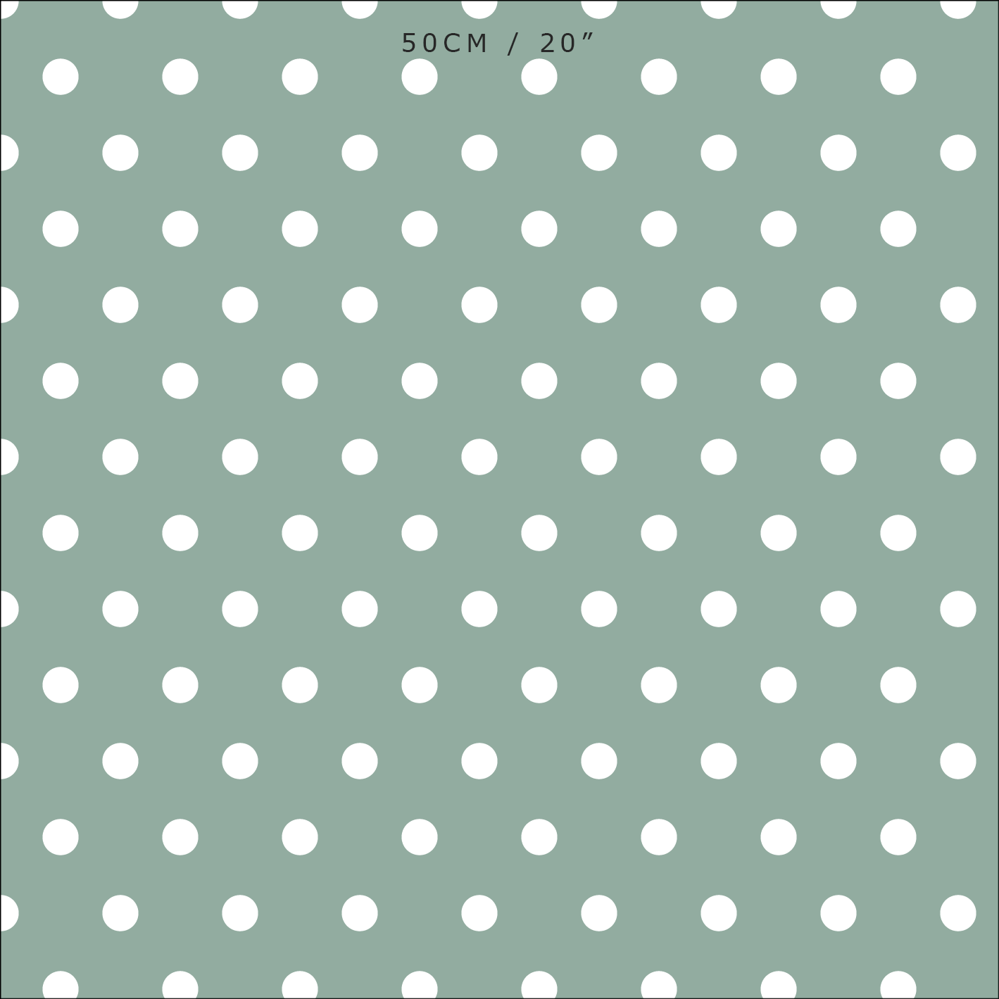 Spotty Day Reverse Fabric - Eucalyptus
