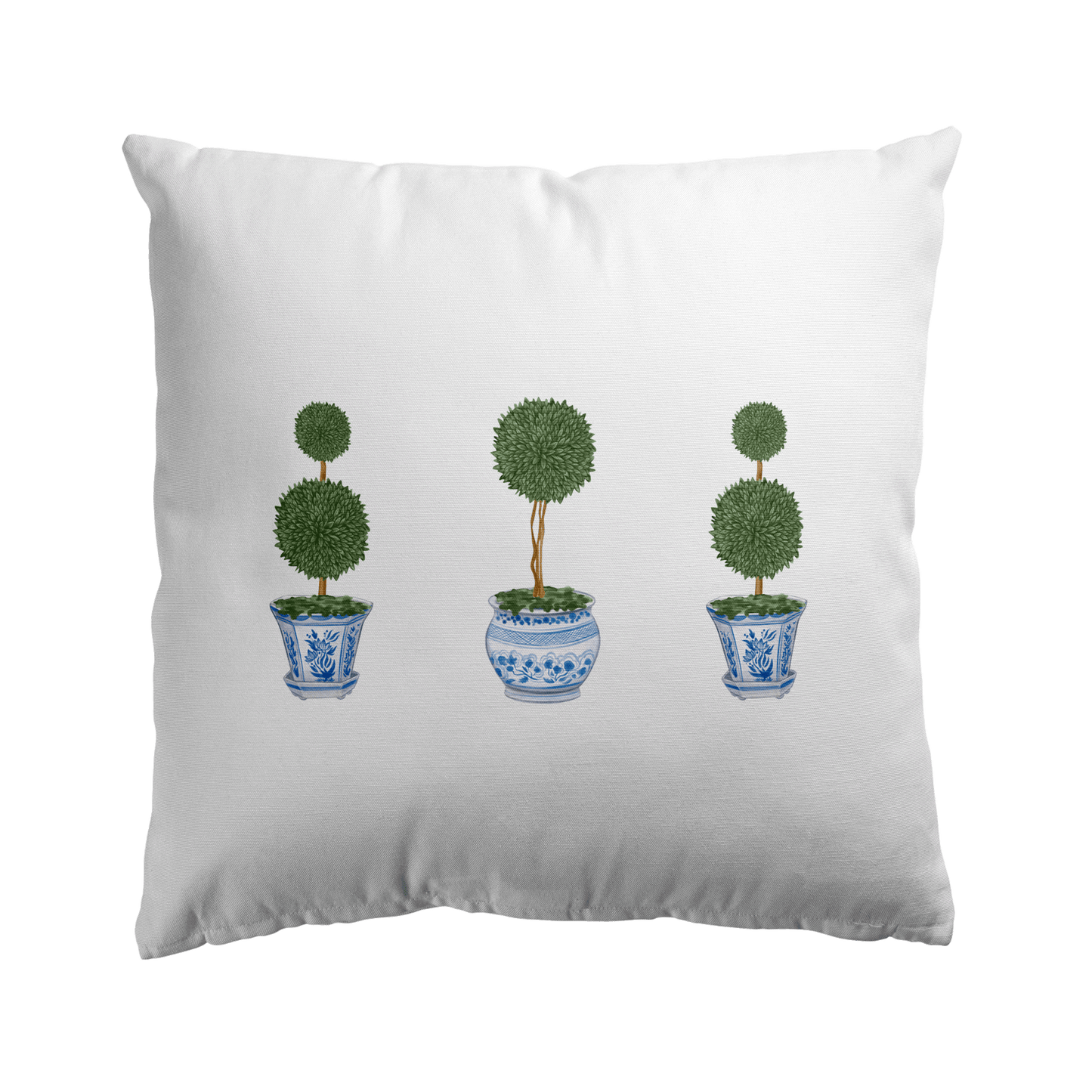 chinoiserie topiary tree cushion