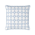 Amalfi Flower Cushion- Blues and Neutrals - Hydrangea Lane Home