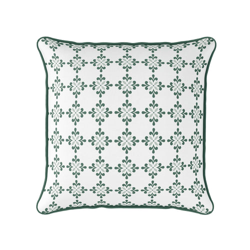 Amalfi Flower Cushion- Pinks and Greens - Hydrangea Lane Home
