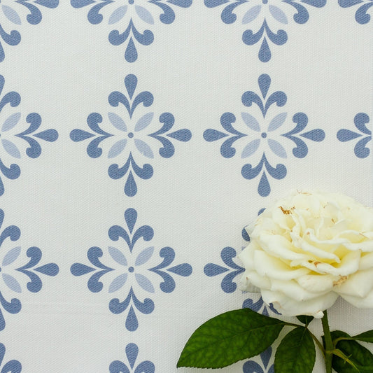 Amalfi Flower Fabric - Breeze-Serenity - Hydrangea Lane Home