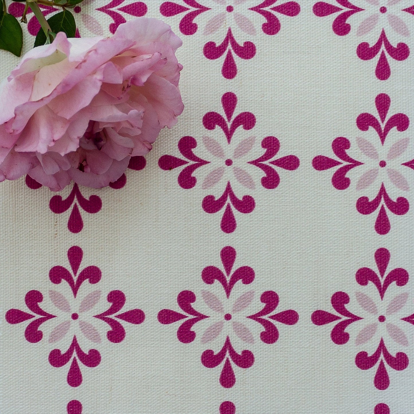 Amalfi Flower Fabric - Raspberry-Peony - Hydrangea Lane Home