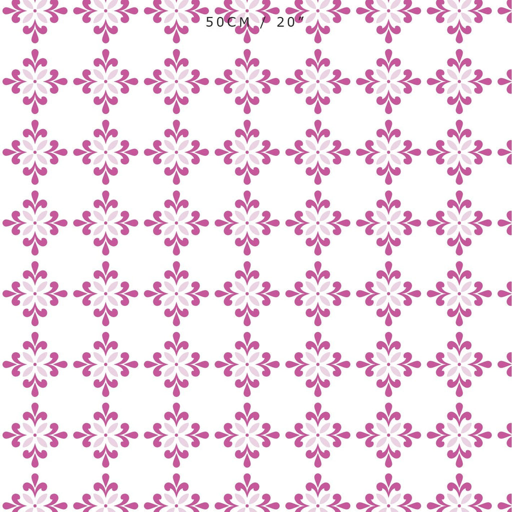 Amalfi Flower Fabric - Raspberry-Peony - Hydrangea Lane Home