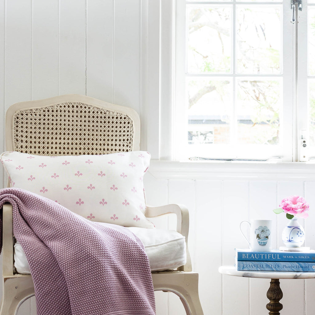 Amalfi Swish Cushion - Pinks - Hydrangea Lane Home