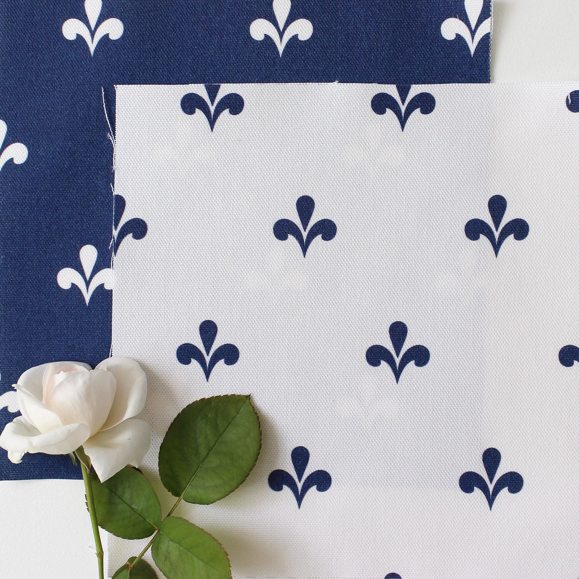 Amalfi Swish Fabric - Navy - Hydrangea Lane Home